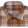 imageAlimens ampamp Gentle Mens Button Down Regular Fit Long Sleeve Plaid Flannel Casual ShirtsLight Brown Yelaid
