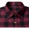 imageAlimens ampamp Gentle Mens Button Down Regular Fit Long Sleeve Plaid Flannel Casual ShirtsWine Red Plaid