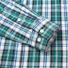imageAlimens ampamp Gentle Mens Plaid Button Down Shirts Cotton Long Sleeve Dress Shirts Regular Fit Gingham ShirtsGreen White Checked
