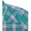 imageAlimens ampamp Gentle Womens Plaid Flannel Shirts Long Sleeve Roll Up Casual Button Down ShirtAquamarine