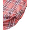 imageAlimens ampamp Gentle Womens Plaid Flannel Shirts Long Sleeve Roll Up Casual Button Down ShirtRed Grey