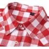 imageAlimens ampamp Gentle Womens Plaid Flannel Shirts Long Sleeve Roll Up Casual Button Down ShirtRed White