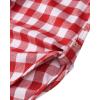 imageAlimens ampamp Gentle Womens Plaid Flannel Shirts Long Sleeve Roll Up Casual Button Down ShirtRed White