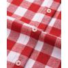 imageAlimens ampamp Gentle Womens Plaid Flannel Shirts Long Sleeve Roll Up Casual Button Down ShirtRed White