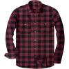imageAlimens ampamp Gentle Mens Button Down Regular Fit Long Sleeve Plaid Flannel Casual ShirtsWine Red Plaid