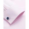 imageAlimens ampamp Gentle Mens Dress Shirts French Cuff Long Sleeve Regular Fit Formal Tuxedo Cufflinks ShirtTwilled Pink