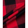 imageAlimens ampamp Gentle Mens Heavyweight Flannel Plaid Pajama Pants Adjustable Waistband Lounge Sleep Pants Color AdjustableRedampampBlack Size Large