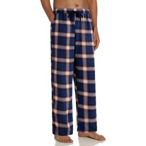 imageAlimens ampamp Gentle Mens Heavyweight Flannel Plaid Pajama Pants 100 Cotton Sleep Lounge PantDark Blue