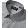imageAlimens ampamp Gentle Mens Dress Shirt Regular Fit Stretch Stain Shield Long Sleeve Solid Business Wedding Button Down ShirtsLight Grey