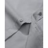 imageAlimens ampamp Gentle Mens Dress Shirt Regular Fit Stretch Stain Shield Long Sleeve Solid Business Wedding Button Down ShirtsLight Grey