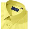 imageAlimens ampamp Gentle Mens Dress Shirt Regular Fit Stretch Stain Shield Long Sleeve Solid Business Wedding Button Down ShirtsYellow