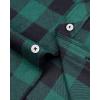 imageAlimens ampamp Gentle Mens Button Down Regular Fit Long Sleeve Plaid Flannel Casual Shirts Green Black