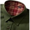 imageAlimens ampamp Gentle Mens Solid Flannel Shirt Work Long Sleeve Casual Button Down Shirts Outdoor Cotton Warm ShacketGreen Army