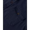 imageAlimens ampamp Gentle Mens Solid Flannel Shirt Work Long Sleeve Casual Button Down Shirts Outdoor Cotton Warm ShacketNavy Blue