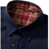 imageAlimens ampamp Gentle Mens Solid Flannel Shirt Work Long Sleeve Casual Button Down Shirts Outdoor Cotton Warm ShacketNavy Blue