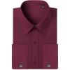 image:imageAlimens amp Gentle French Cuff Regular Fit Dress Shirts Cufflink IncludedFlexred Flame