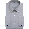 image:imageAlimens amp Gentle French Cuff Regular Fit Dress Shirts Cufflink IncludedGrey