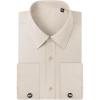 image:imageAlimens amp Gentle French Cuff Regular Fit Dress Shirts Cufflink IncludedLight Khaki
