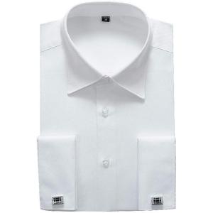 image:imageAlimens amp Gentle French Cuff Regular Fit Dress Shirts Cufflink IncludedWhite