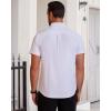 image:imageAlimens amp Gentle Mens Short Sleeve Oxford Shirt Regular Fit Button Down Collar Shirts with PocketAll White