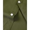 image:imageAlimens amp Gentle Mens Short Sleeve Oxford Shirt Regular Fit Button Down Collar Shirts with PocketArmy Green