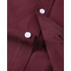 image:imageAlimens amp Gentle Mens Short Sleeve Oxford Shirt Regular Fit Button Down Collar Shirts with PocketBurgundy