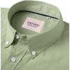 image:imageAlimens amp Gentle Mens Short Sleeve Oxford Shirt Regular Fit Button Down Collar Shirts with PocketLight Green