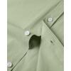 image:imageAlimens amp Gentle Mens Short Sleeve Oxford Shirt Regular Fit Button Down Collar Shirts with PocketLight Green