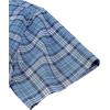 image:imageAlimens amp Gentle Mens Short Sleeve Oxford Shirt Regular Fit Button Down Collar Shirts with PocketPlaid Blue
