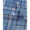 image:imageAlimens amp Gentle Mens Short Sleeve Oxford Shirt Regular Fit Button Down Collar Shirts with PocketPlaid Blue