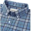 image:imageAlimens amp Gentle Mens Short Sleeve Oxford Shirt Regular Fit Button Down Collar Shirts with PocketPlaid Blue