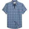 image:imageAlimens amp Gentle Mens Short Sleeve Oxford Shirt Regular Fit Button Down Collar Shirts with PocketPlaid Blue