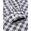 image:imageAlimens amp Gentle Mens Plaid Button Down Shirts Cotton Long Sleeve Dress Shirts Regular Fit Gingham ShirtsBlack Plaid