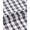 image:imageAlimens amp Gentle Mens Plaid Button Down Shirts Cotton Long Sleeve Dress Shirts Regular Fit Gingham ShirtsBlack White Plaid