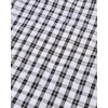 image:imageAlimens amp Gentle Mens Plaid Button Down Shirts Cotton Long Sleeve Dress Shirts Regular Fit Gingham ShirtsBlack White Plaid