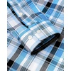 image:imageAlimens amp Gentle Mens Plaid Button Down Shirts Cotton Long Sleeve Dress Shirts Regular Fit Gingham ShirtsBlackBlue plaid