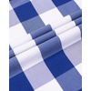image:imageAlimens amp Gentle Mens Plaid Button Down Shirts Cotton Long Sleeve Dress Shirts Regular Fit Gingham ShirtsBlue  Buffalo Check