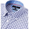 image:imageAlimens amp Gentle Mens Plaid Button Down Shirts Cotton Long Sleeve Dress Shirts Regular Fit Gingham ShirtsBlue  Gingham