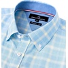 image:imageAlimens amp Gentle Mens Plaid Button Down Shirts Cotton Long Sleeve Dress Shirts Regular Fit Gingham ShirtsBlueYellow  Plaid