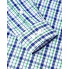 image:imageAlimens amp Gentle Mens Plaid Button Down Shirts Cotton Long Sleeve Dress Shirts Regular Fit Gingham ShirtsGreen Navy  Plaid