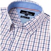 image:imageAlimens amp Gentle Mens Plaid Button Down Shirts Cotton Long Sleeve Dress Shirts Regular Fit Gingham ShirtsNavy Red  Small Plaid