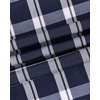 image:imageAlimens amp Gentle Mens Plaid Button Down Shirts Cotton Long Sleeve Dress Shirts Regular Fit Gingham ShirtsNavy White Plaid