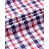 image:imageAlimens amp Gentle Mens Plaid Button Down Shirts Cotton Long Sleeve Dress Shirts Regular Fit Gingham ShirtsRed  Check
