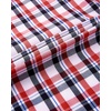 image:imageAlimens amp Gentle Mens Plaid Button Down Shirts Cotton Long Sleeve Dress Shirts Regular Fit Gingham ShirtsRed Black  Check