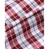 image:imageAlimens amp Gentle Mens Plaid Button Down Shirts Cotton Long Sleeve Dress Shirts Regular Fit Gingham ShirtsRed Plaid