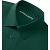 image:imageAlimens amp Gentle Stretch Mens Dress Shirts Slim Fit Long Sleeve Casual Skinny Muscle Fit Wrinkle Free Button Down ShirtGreen