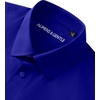 image:imageAlimens amp Gentle Stretch Mens Dress Shirts Slim Fit Long Sleeve Casual Skinny Muscle Fit Wrinkle Free Button Down ShirtKlein Blue