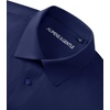image:imageAlimens amp Gentle Stretch Mens Dress Shirts Slim Fit Long Sleeve Casual Skinny Muscle Fit Wrinkle Free Button Down ShirtNavy Blue