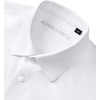 image:imageAlimens amp Gentle Stretch Mens Dress Shirts Slim Fit Long Sleeve Casual Skinny Muscle Fit Wrinkle Free Button Down ShirtWhite