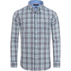 image:imageAlimens amp Gentle Mens Plaid Button Down Shirts Cotton Long Sleeve Dress Shirts Regular Fit Gingham ShirtsGreyGreen  Plaid